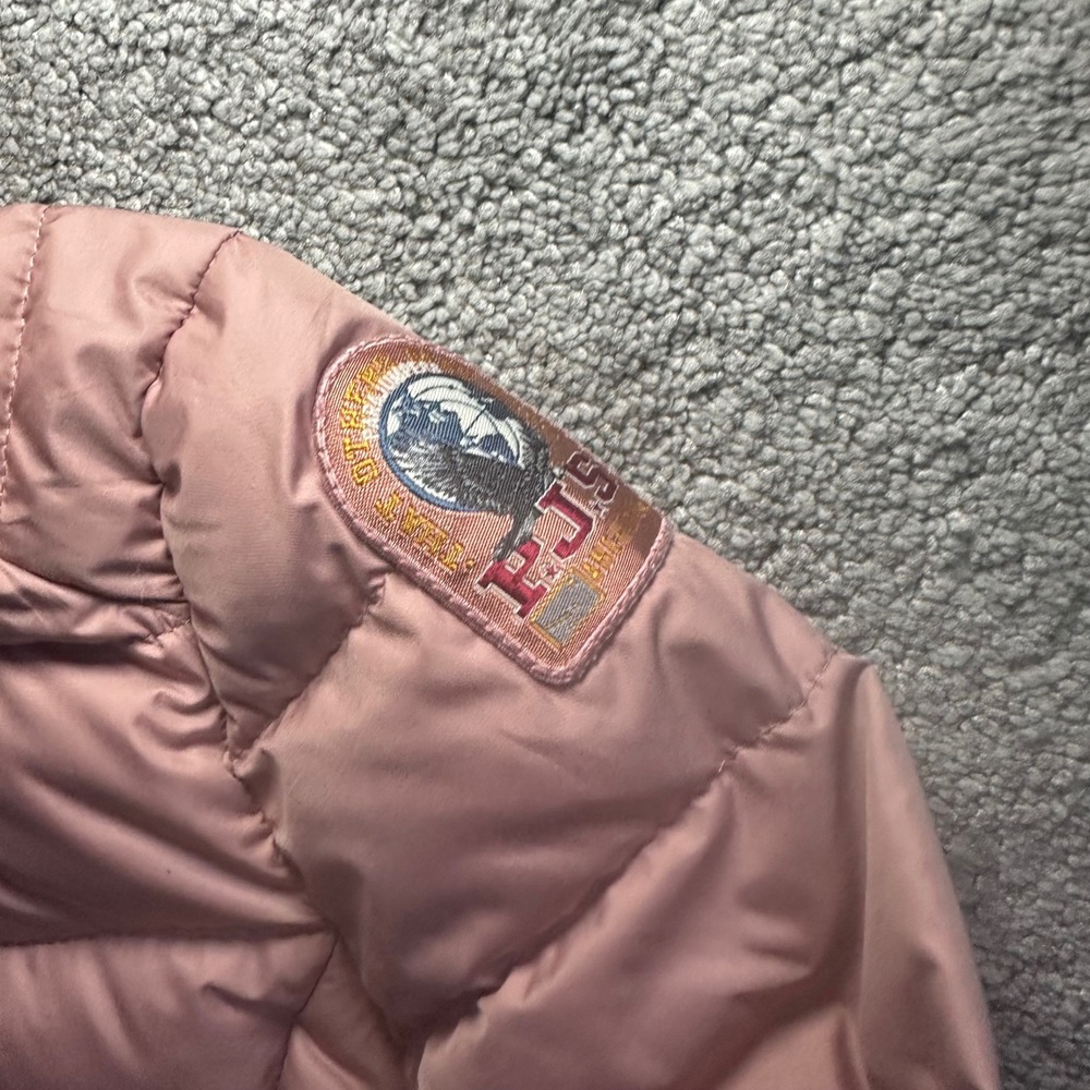 Parajumpers Puffer Jacket Womens XS Pink Super Lightweight Hooded Down Coat - Picture 2 of 15